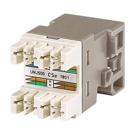 Commscope UNIPRISE MODULAR RJ45 JACKCAT 5E, UTP 8 POSITION, IVORYMID #760237774 UNJ500-IV